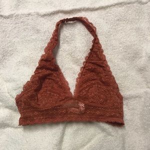 Victoria’s Secret halter bralette rust orange